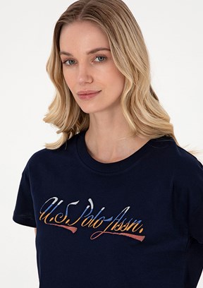 US POLO ASSN Lacivert Kadın A-Form Fit T-Shirt