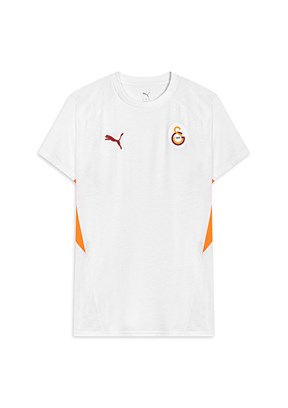PUMA EVOSTRIPE Galatasaray Baskılı Beyaz Unisex T-Shirt