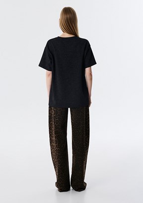 TWİST Antrasit Kadın Basic T-Shirt