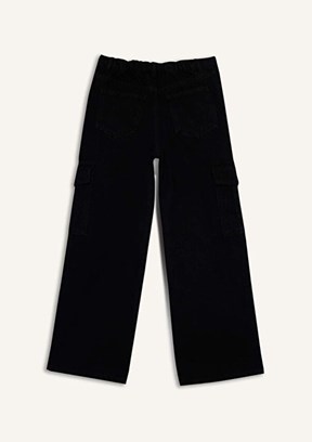 DEFACTO Antrasit Kız Çocuk Normal Bel Jean Pantolon