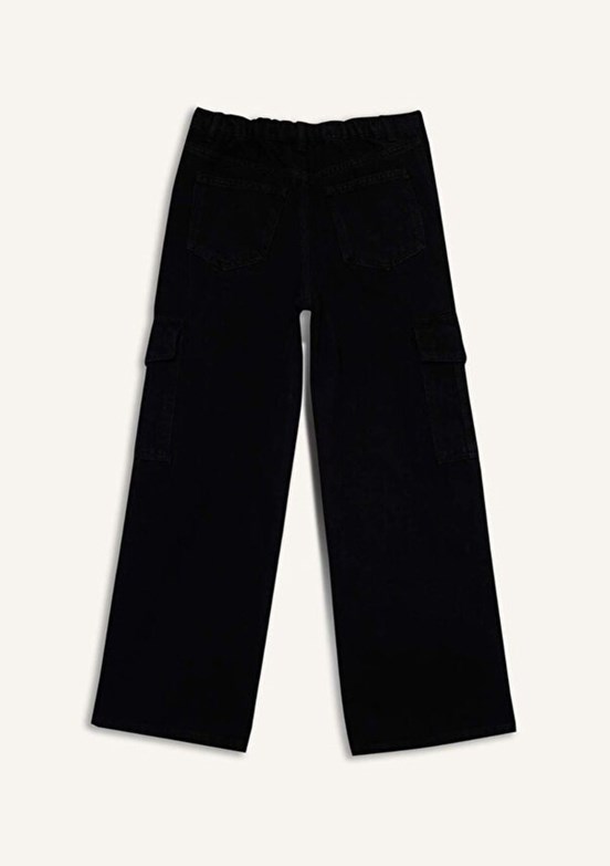 DEFACTO Antrasit Kız Çocuk Normal Bel Jean Pantolon