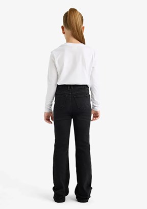 DEFACTO Siyah Kız Çocuk Normal Bel Jean Pantolon