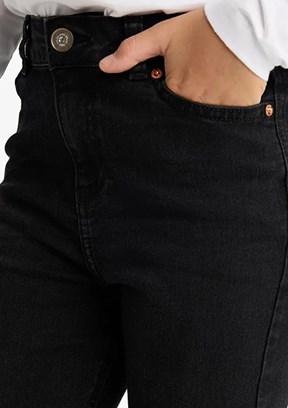 DEFACTO Siyah Kız Çocuk Normal Bel Jean Pantolon