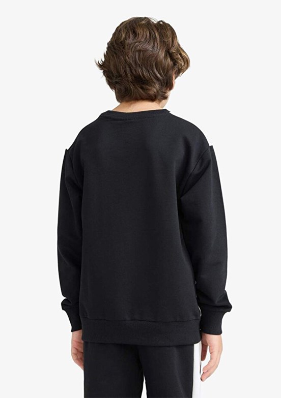 DEFACTO Siyah Erkek Çocuk Örme Sweatshirt