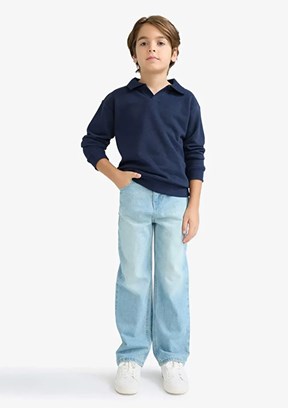 DEFACTO Çok Renkli Erkek Çocuk Örme Sweatshirt
