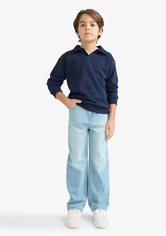 DEFACTO Çok Renkli Erkek Çocuk Örme Sweatshirt