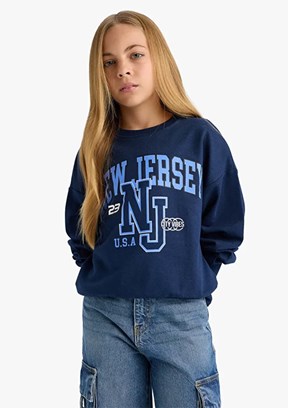 DEFACTO Çok Renkli Kız Çocuk Baskılı Sweatshirt