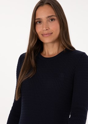 US POLO ASSN Lacivert Kadın Slim Kazak