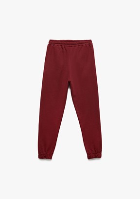 KOTON - 6WKB40033TK Erkek Çocuk Bordo Eşofman Altı