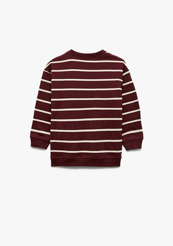 KOTON Bordo Kız Çocuk Baskılı Sweatshirt