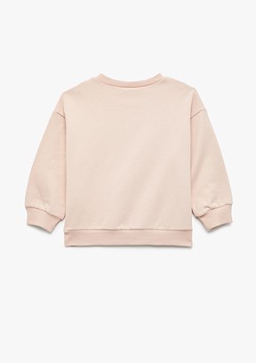 KOTON Pembe Kız Çocuk Baskılı Sweatshirt