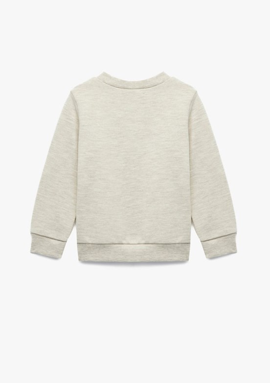 KOTON Bej Erkek Çocuk Baskılı Sweatshirt