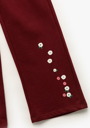 KOTON Bordo Kız Çocuk Eşofman Altı
