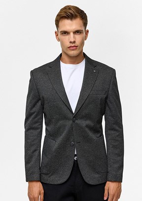 SÜVARİ Siyah Erkek Slim Ceket