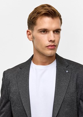 SÜVARİ Siyah Erkek Slim Ceket