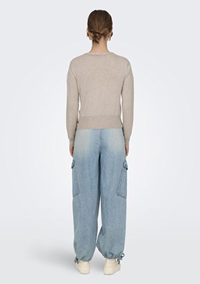 ONLY Gri Kadın Triko Hırka