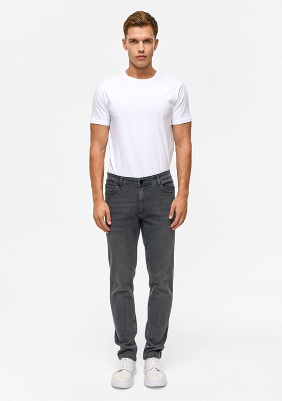 SÜVARİ - PN2016600175 Erkek Gri Slim Jean Pantolon