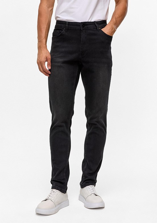 SÜVARİ - PN2016600175 Erkek Siyah Slim Jean Pantolon