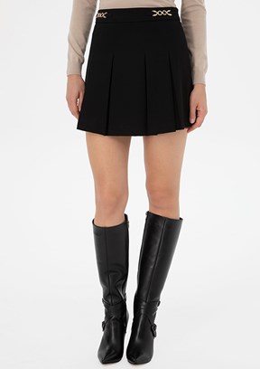 PİERRE CARDİN Siyah Kadın Oversize Etek