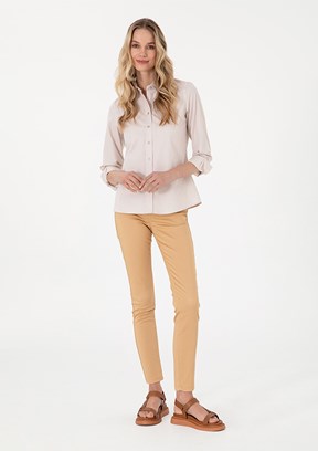 US POLO ASSN Kahverengi Kadın Oversize Pantolon
