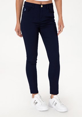 US POLO ASSN Lacivert Kadın Oversize Pantolon