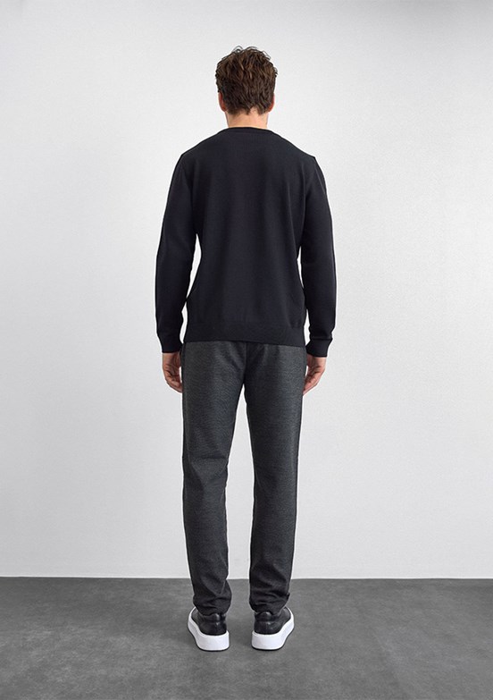 BACKANDBOND Siyah Erkek Triko Kazak