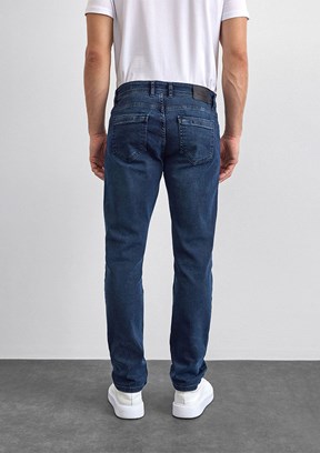 BACKANDBOND - B35W35003 Erkek Lacivert Normal Bel Jean Pantolon