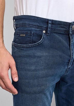 BACKANDBOND - B35W35003 Erkek Lacivert Normal Bel Jean Pantolon