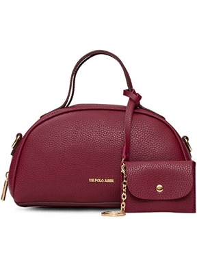 US POLO ASSN Bordo  Kadın Omuz Çantası
