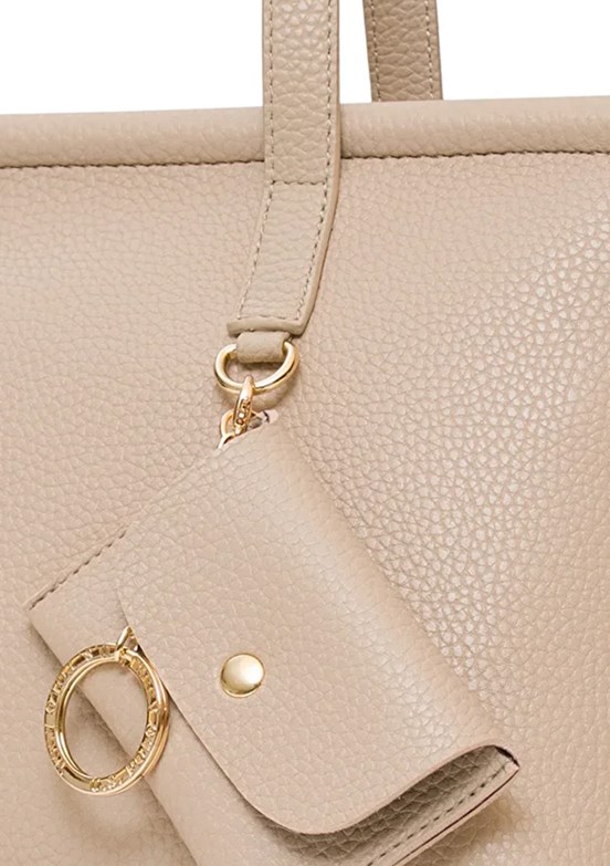 US POLO ASSN Bej-Bordo Kadın Omuz Çantası
