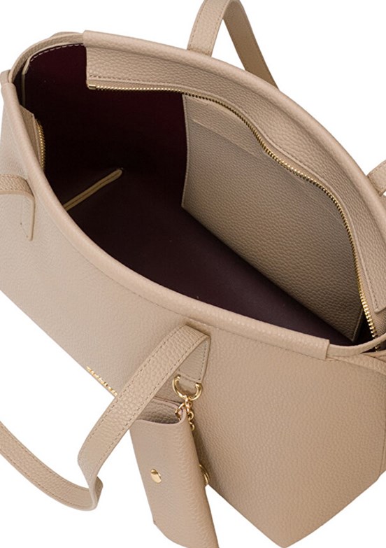 US POLO ASSN Bej-Bordo Kadın Omuz Çantası