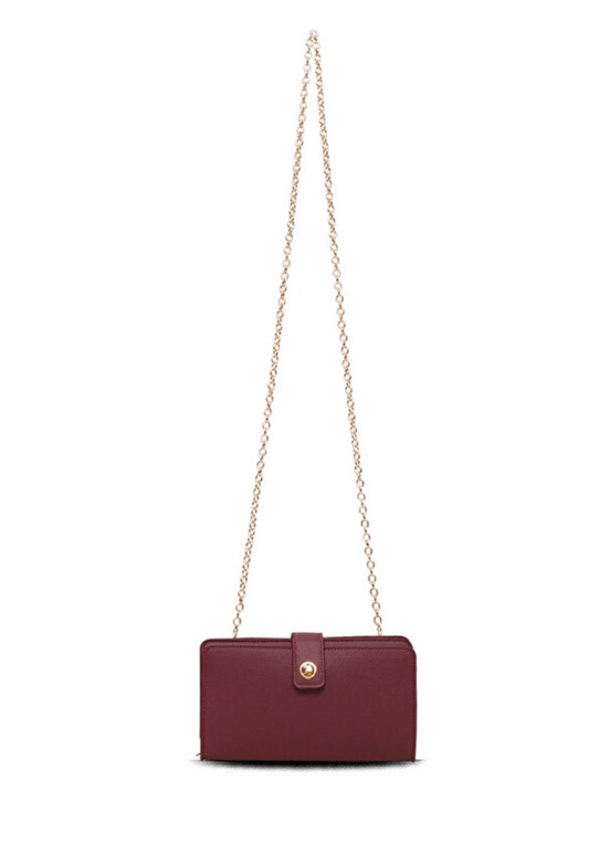 US POLO ASSN Bordo Kadın Çapraz Çanta