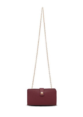 US POLO ASSN Bordo Kadın Çapraz Çanta