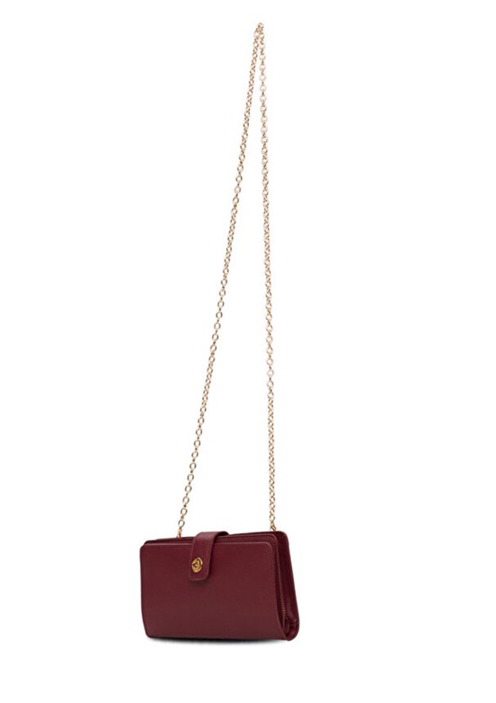 US POLO ASSN Bordo Kadın Çapraz Çanta