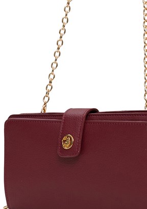 US POLO ASSN Bordo Kadın Çapraz Çanta