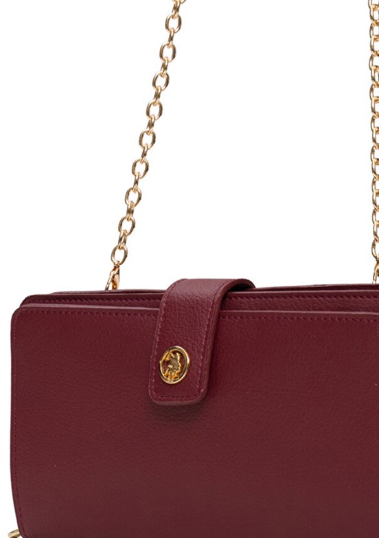 US POLO ASSN Bordo Kadın Çapraz Çanta