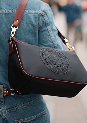 US POLO ASSN Bordo-Lacivert Kadın Çapraz Çanta