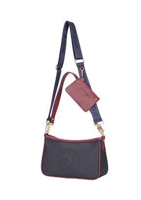 US POLO ASSN Bordo-Lacivert Kadın Çapraz Çanta