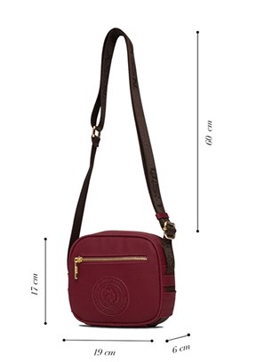 US POLO ASSN Bordo Kadın Çapraz Çanta