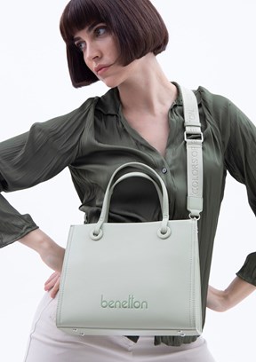 BENETTON Yeşil Kadın El Çantası