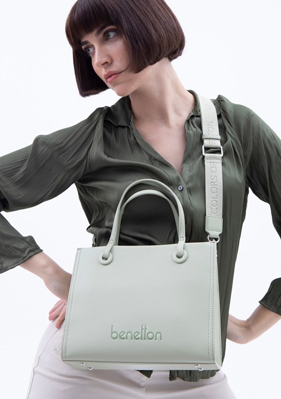 BENETTON Yeşil Kadın El Çantası