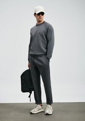 LUFİAN Gri Erkek Eşofman Altı