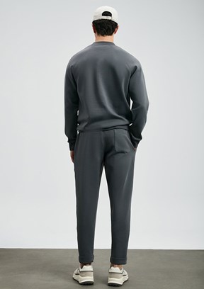 LUFİAN Gri Erkek Eşofman Altı