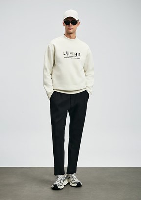 LUFİAN Siyah Erkek Eşofman Altı