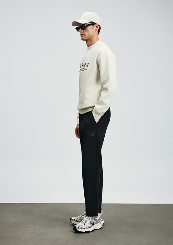 LUFİAN Siyah Erkek Eşofman Altı