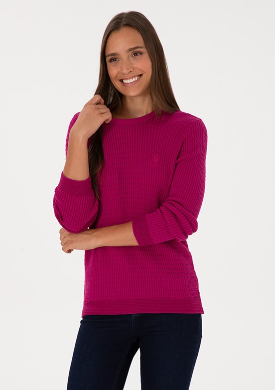 US POLO ASSN Pembe Kadın Basic Kazak