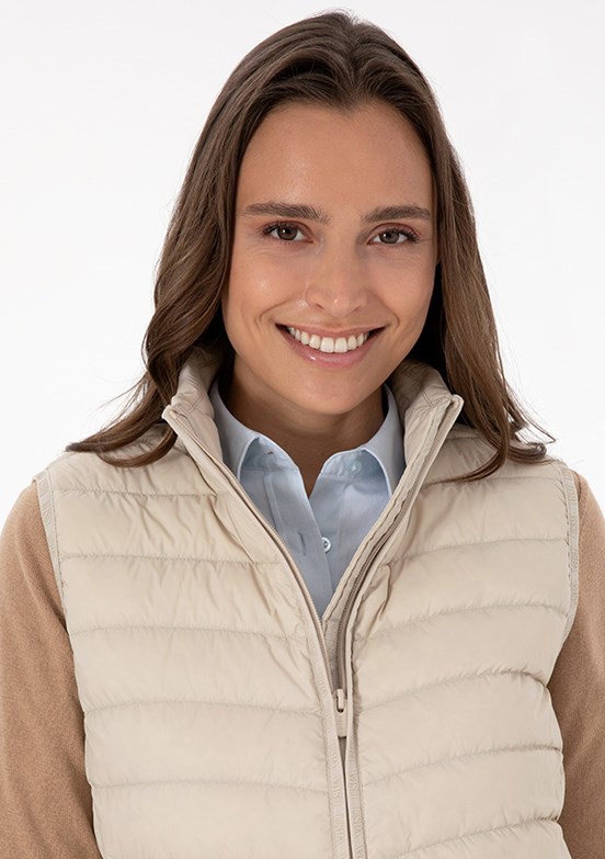 US POLO ASSN Beyaz Kadın Basic Yelek