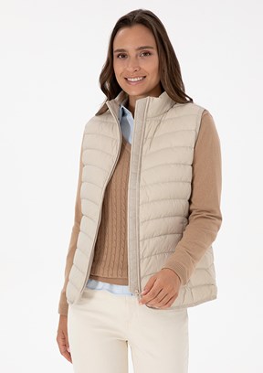US POLO ASSN Beyaz Kadın Basic Yelek