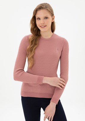 US POLO ASSN Beyaz Kadın Basic Kazak