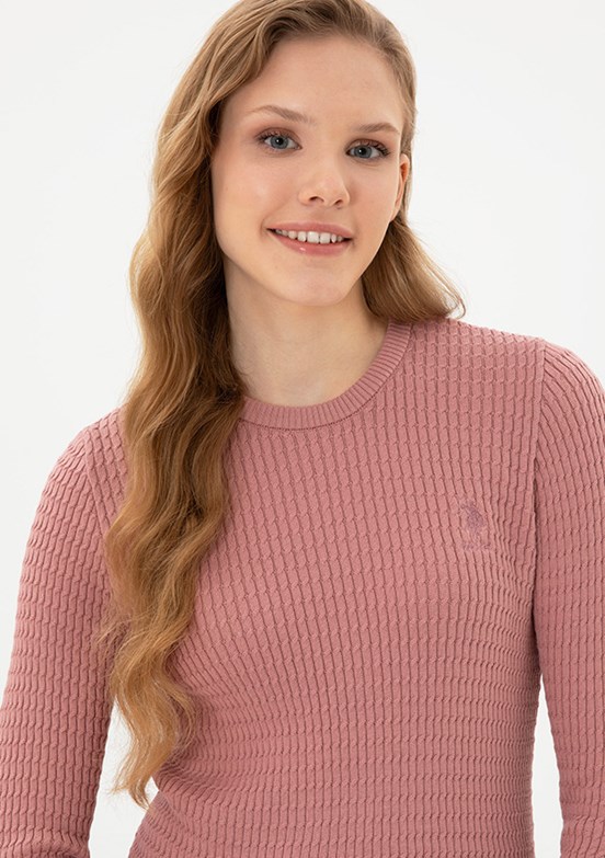 US POLO ASSN Beyaz Kadın Basic Kazak